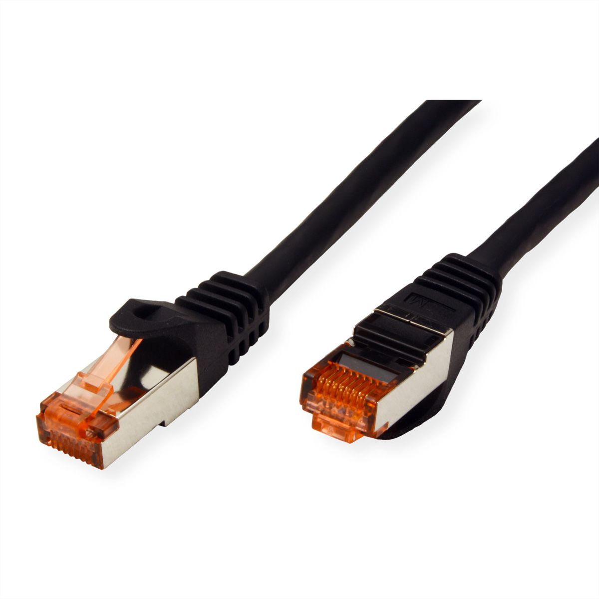 Cordon ROLINE S/FTP(PiMF) Cat.6, LSOH, Component Level, noir, 0,3 m