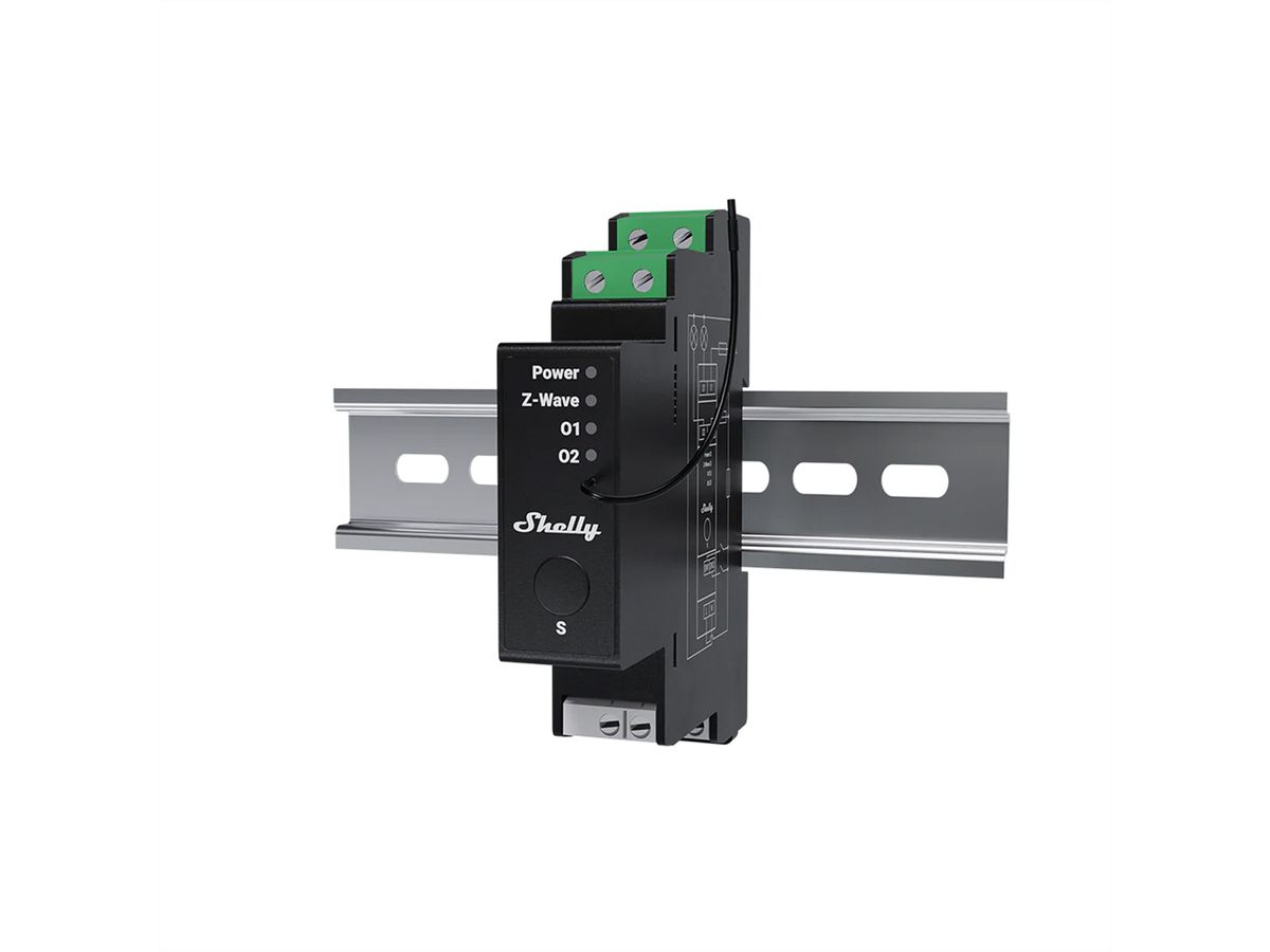 Shelly Schaltaktor Wave Pro 2PM LR , Z-Wave LongRange