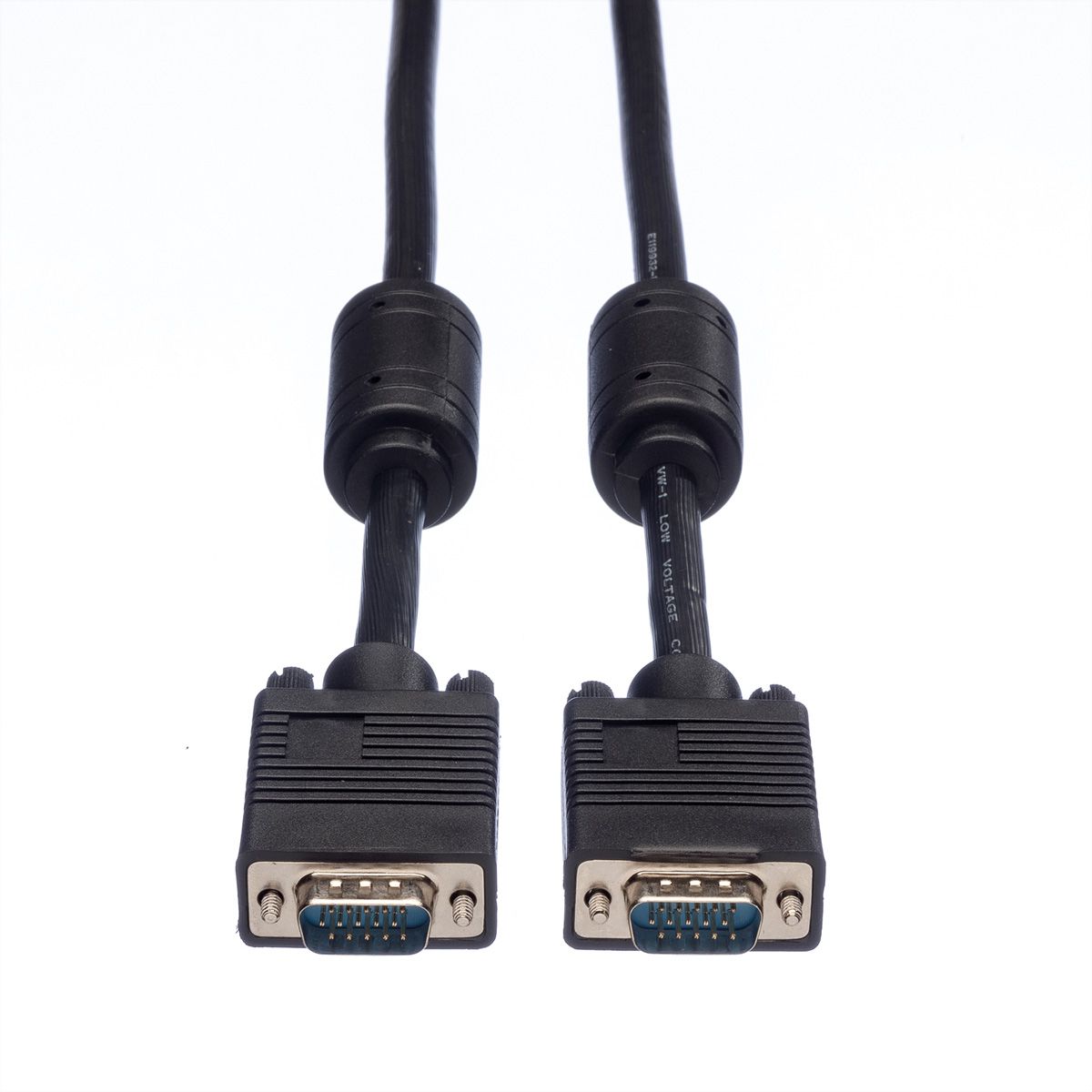 ROLINE SVGA Monitor-Kabel mit Ferritkern+DDC, HD15 ST-ST, 15 m