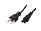 ROLINE CH-Netzkabel T12 auf C5, 3pol., schwarz, 1,8 m