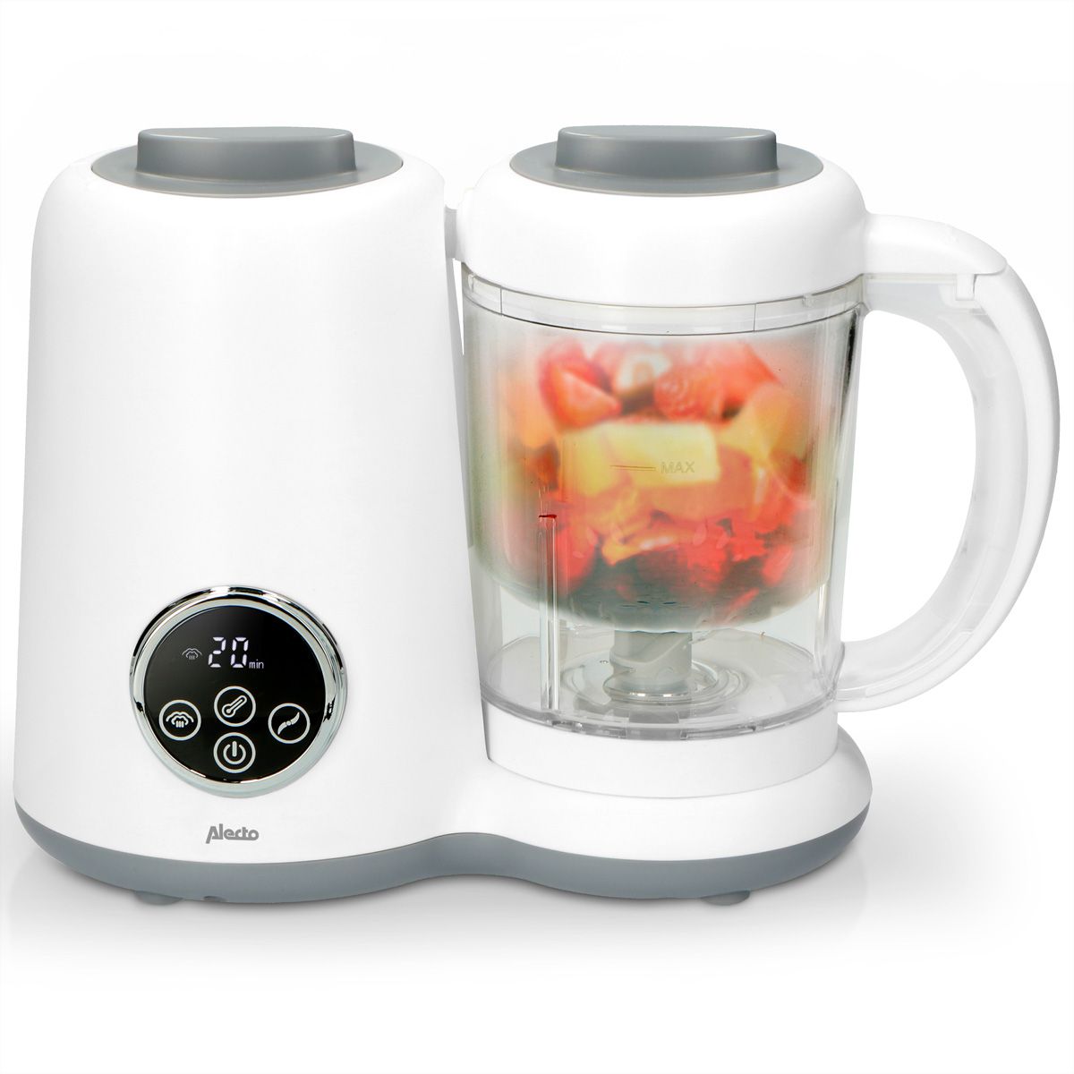 Alecto BFP-66 Appareil à purifier les aliments pour bébés 5 en 1, blance