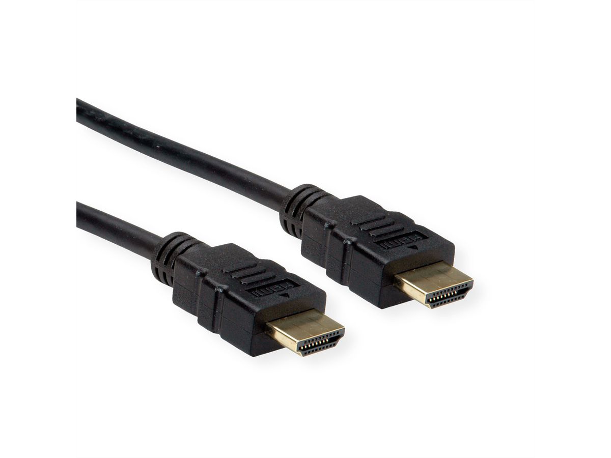 ROLINE HDMI High Speed Kabel mit Ethernet, TPE, schwarz, 10 m