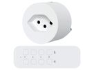 Steffen Prise adaptatrice sans fil, blanc 3x (max.2500W), avec télécom