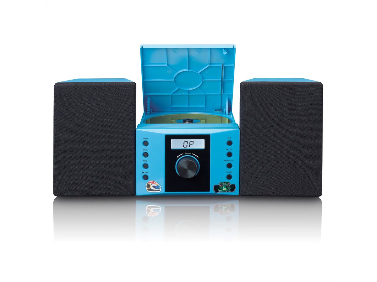 Lenco Stereoanlage MC-013BU, blau, CD/CD-R/CD-RW/FM, Stereo