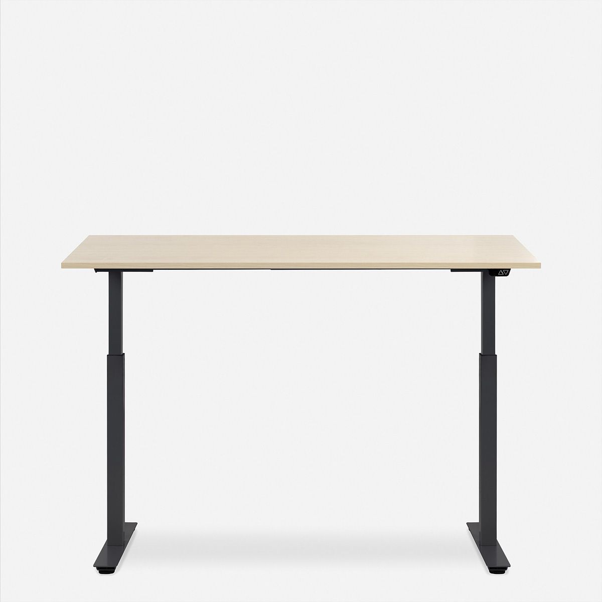 WRK21 Schreibtisch Smart 180 x 80 cm, Höhenverstellbar, Mandal Ahorn / Schwarz