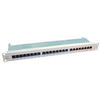 VALUE Panneau de brassage Cat.6 (Classe E) 19", 24 ports, STP, gris