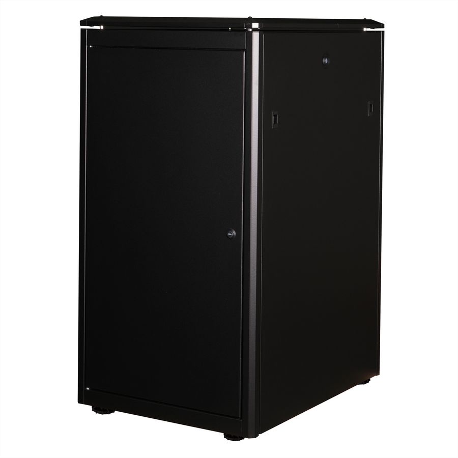 ROLINE 19-Zoll Netzwerkschrank Pro 22 HE, 600x800 BxT Glastür schwarz