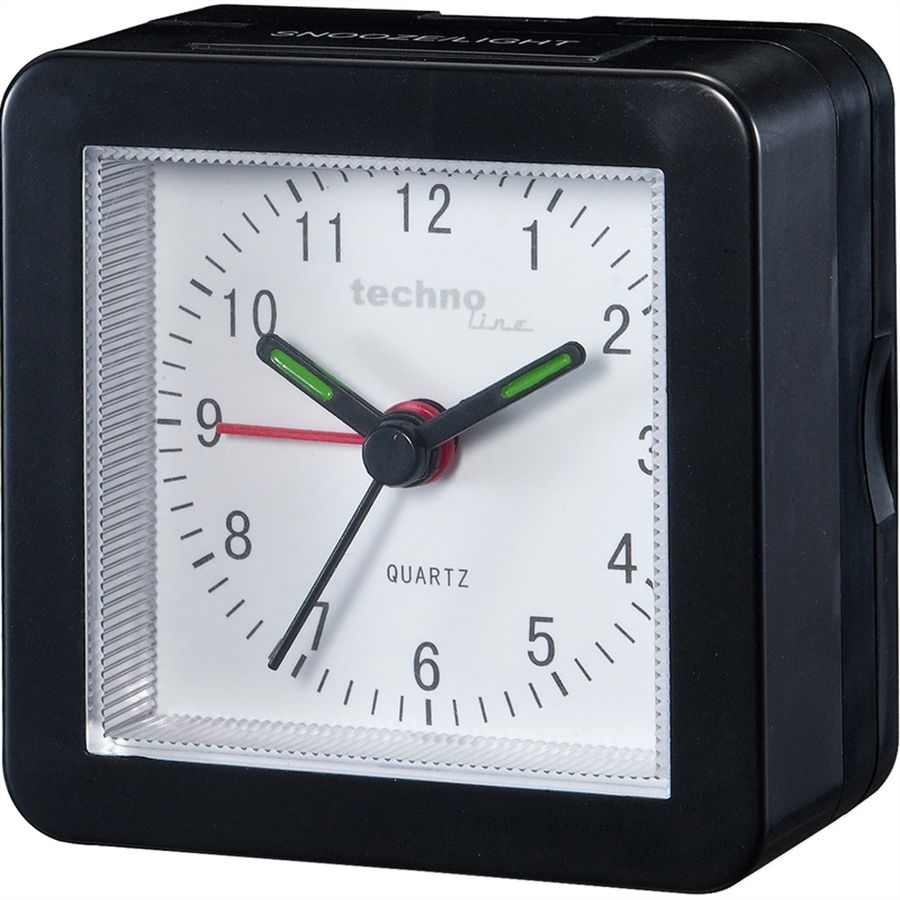TechnoLine Wecker MODELL SC, schwarz