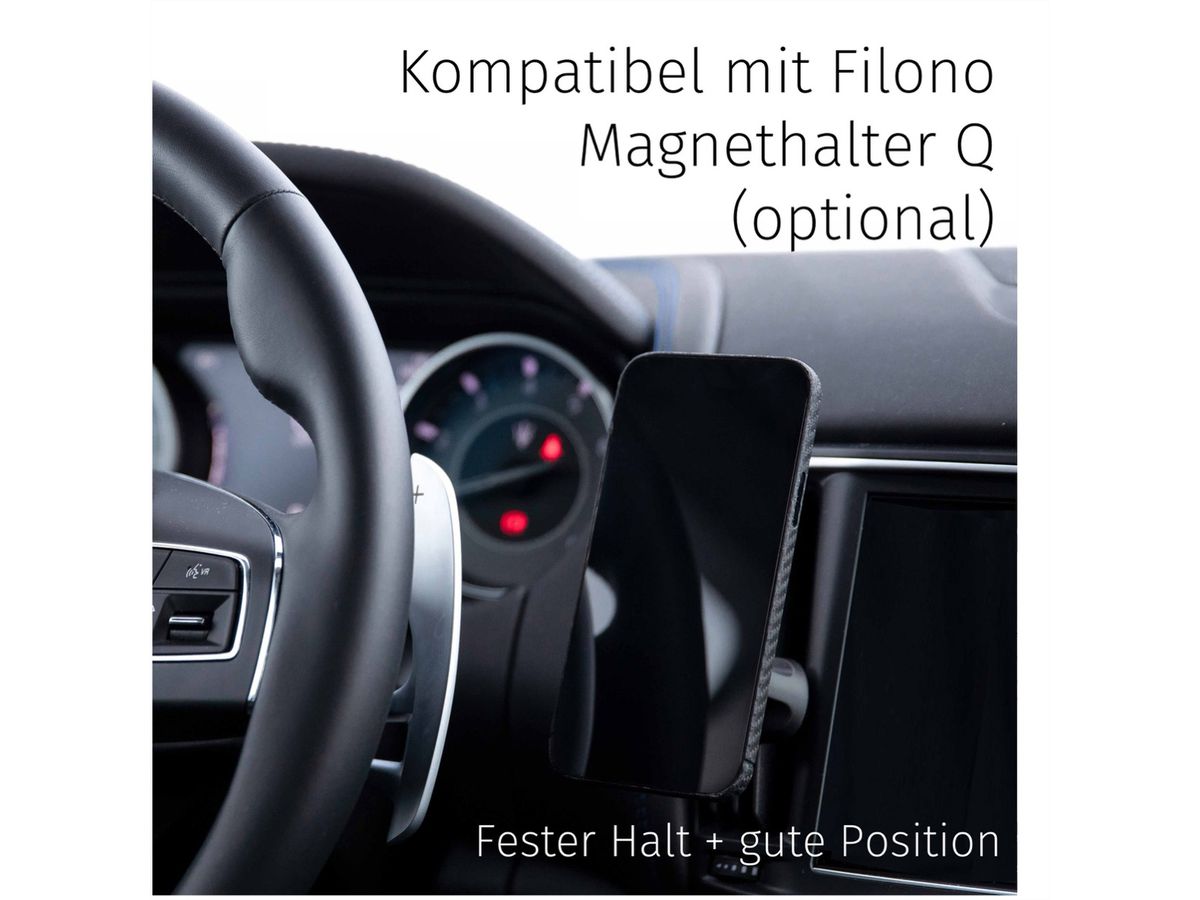 Filono Carbon Case Samsung S26, MagSafe kompatibel, carbon