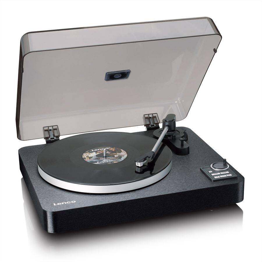 Lenco Platine vinyle LBTA-165BK , MP3-Direktencoding, USB, 33U/min&45U/min