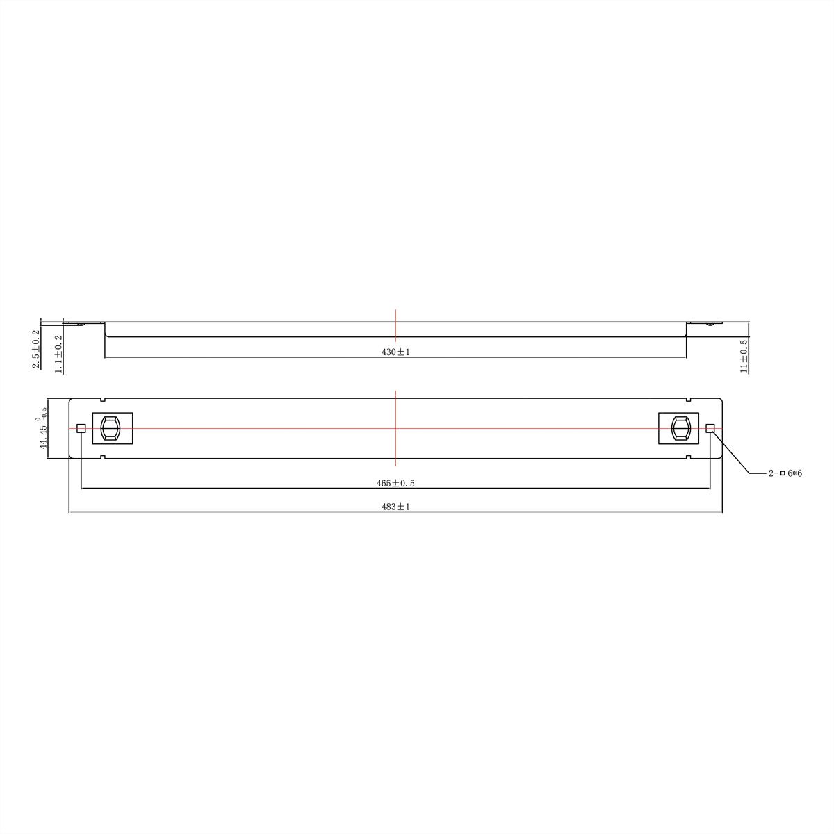 ROLINE Cache 19" Snap-in, 1UH, noir