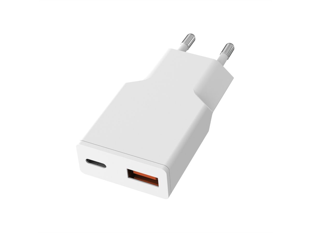VALUE Chargeur USB, 2 ports type A+C, 20W
