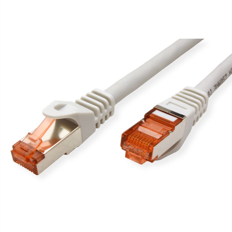 Cordon ROLINE S/FTP(PiMF) Cat.6, LSOH, Component Level, gris, 1 m