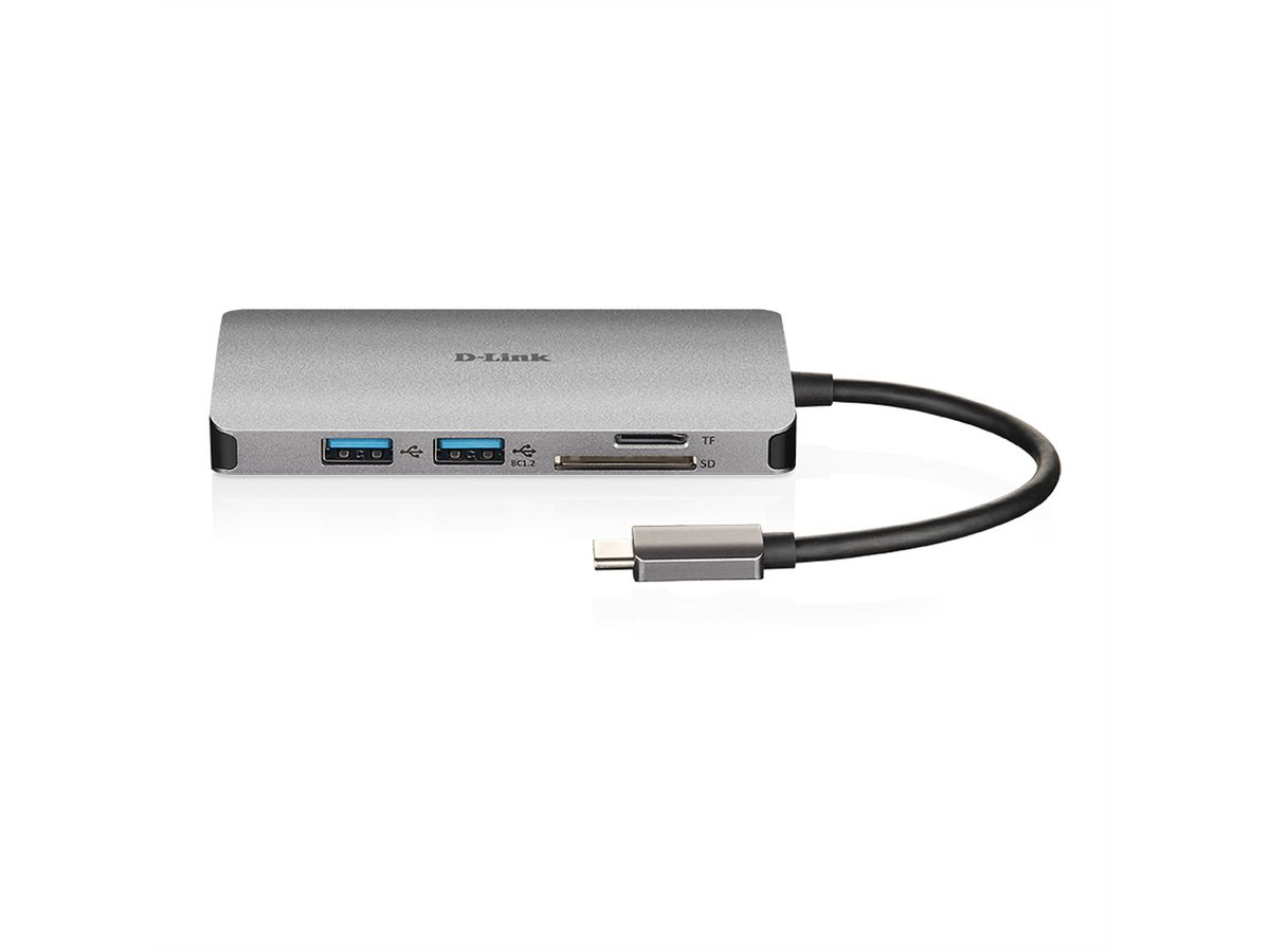 D-Link DUB-M610 USB-C 6-Port USB 3.0 Hub mit HDMI, Card Reader, USB-C Ladeanschluss