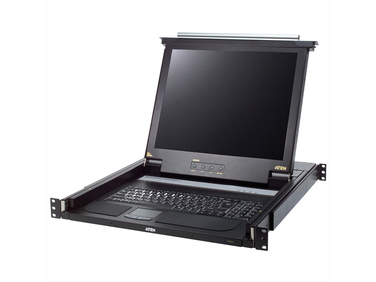 ATEN CL1000M KVM-Konsole, 43cm LCD, VGA, PS/2, Tastaturlayout F