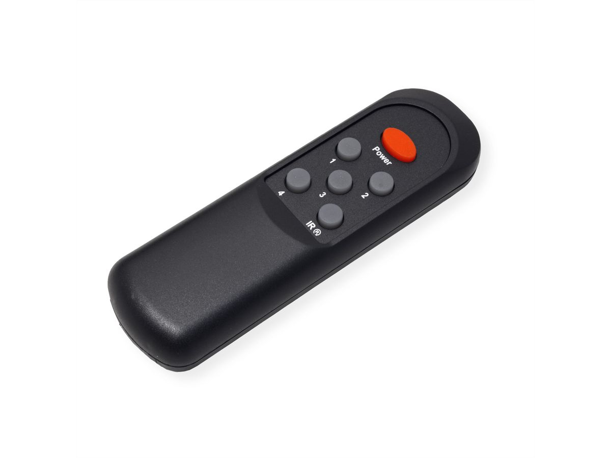 ROLINE Commutateur HDMI, 8K, 4 ports, avec télécommande IR