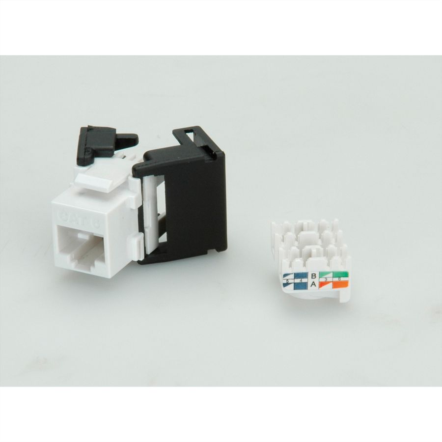 VALUE Keystone Cat.6 (Classe E) , non-blindé, sans outillage, blanc