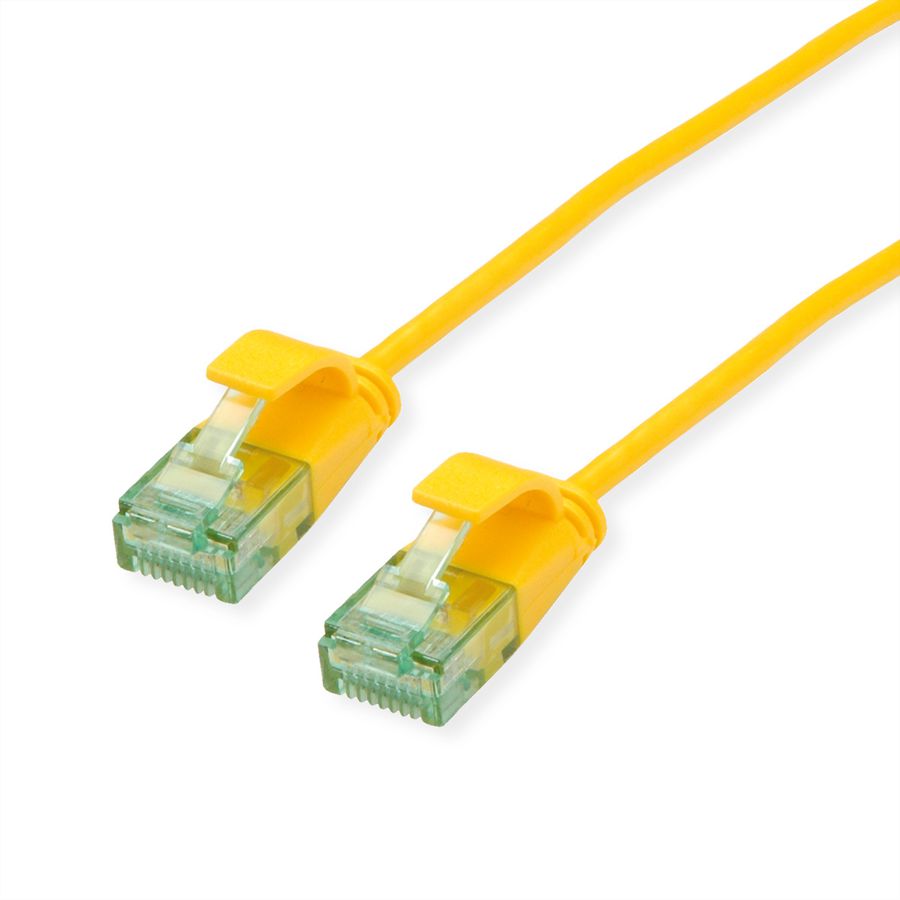 ROLINE RM Cordon Data Center UTP Cat.6A (Classe EA), slim, jaune, 2 m
