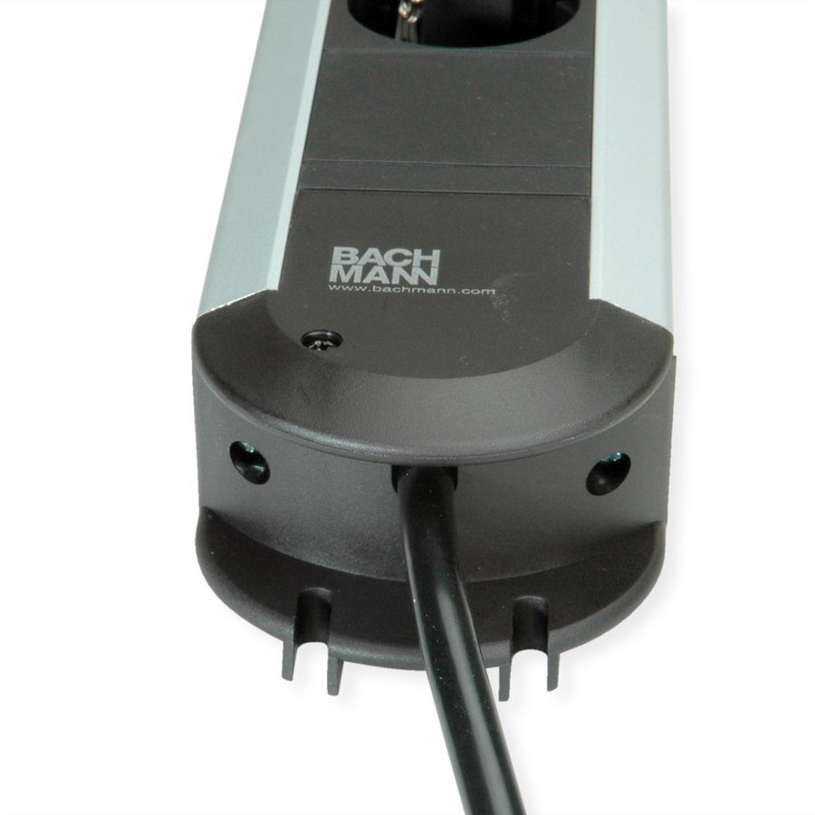 BACHMANN PRIMO Bâti de prises 3x contact de protection, aluminium, 1,75 m