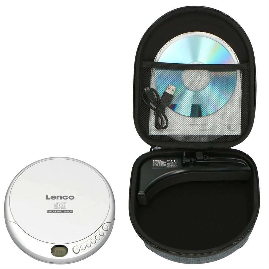 Lenco CD/MP3-Player CD-201SI+PBC-50GY