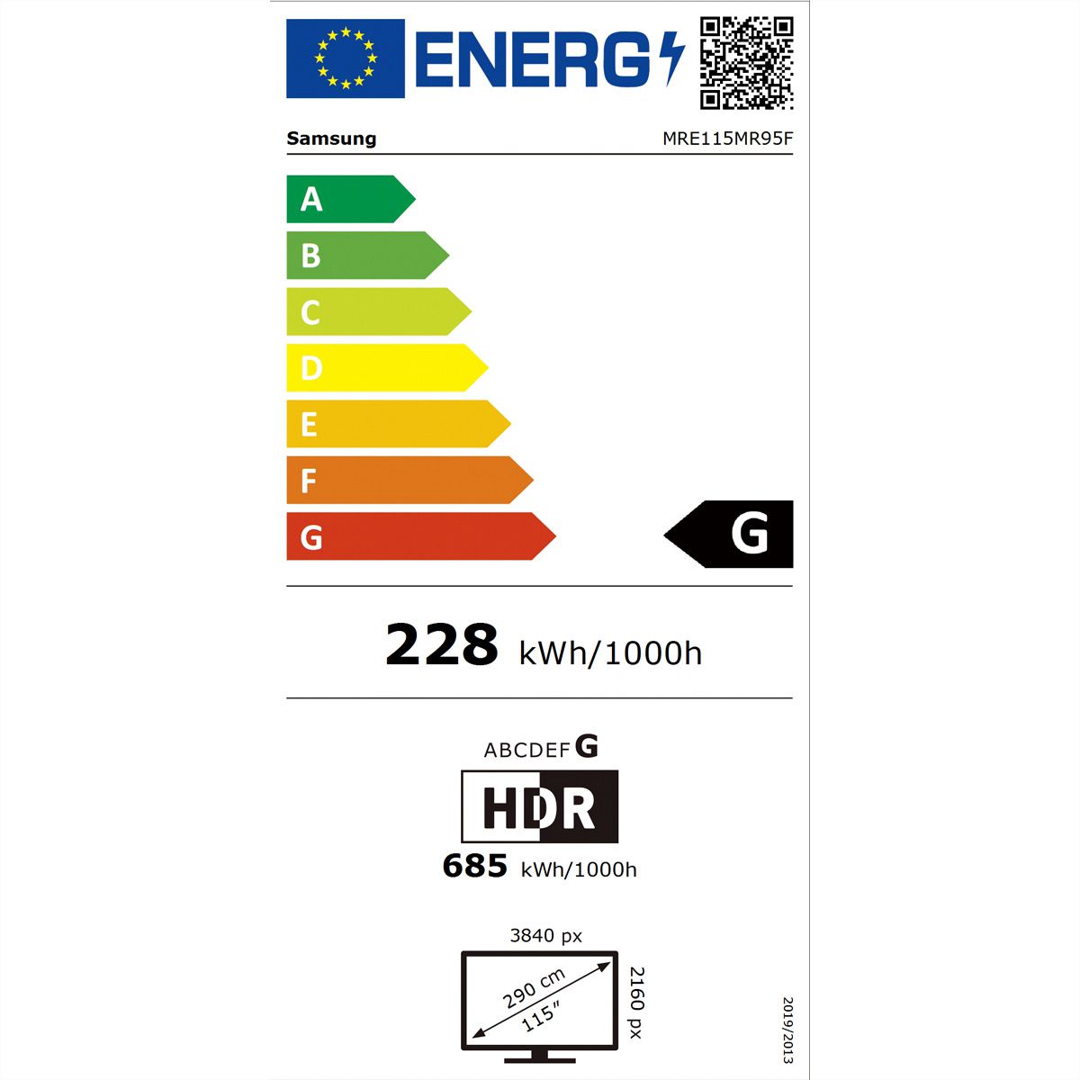 Samsung TV 115", Micro LED, MR95