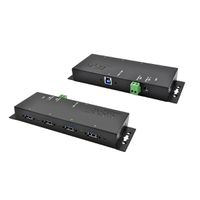 EXSYS EX-1183HMVS-2 Hub USB 3.2 Gen1 métal à 4 ports, protection de surtension 15KV ESD