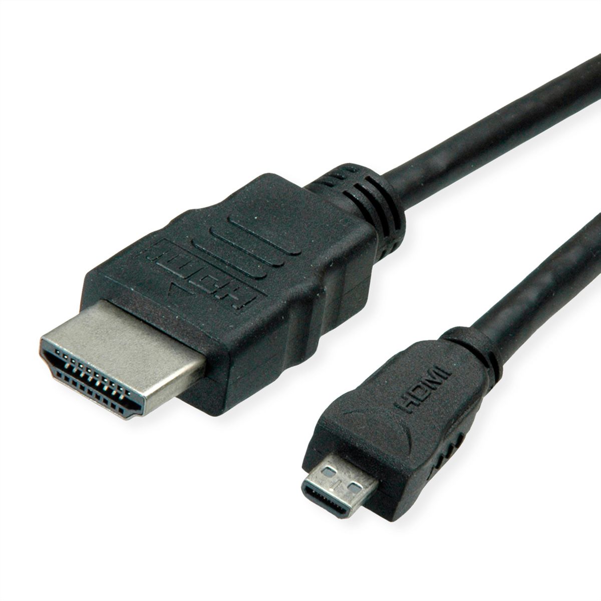 ROLINE GREEN Câble HDMI High Speed avec Ethernet, HDMI M - Micro HDMI M, 2 m