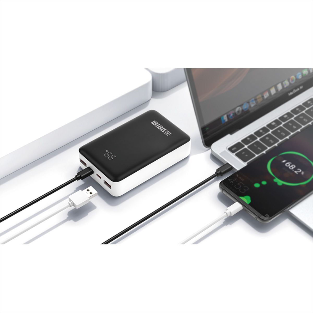 Steffen Powerbank 65 W , PD3.0 20'000mAh max. 20V-3.25A