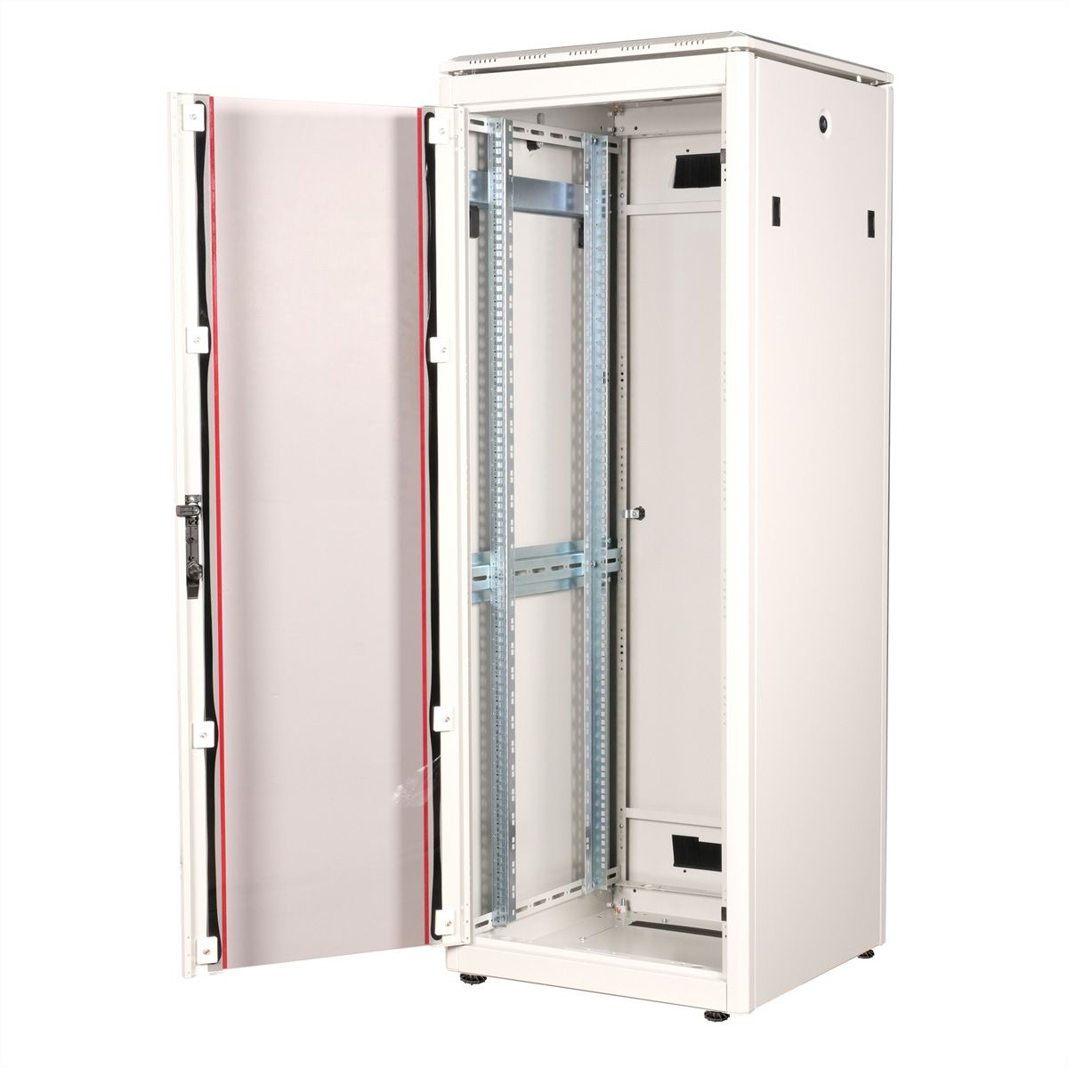 ROLINE 19-Zoll Netzwerkschrank Pro 32 HE, 600x600 BxT Glastür grau