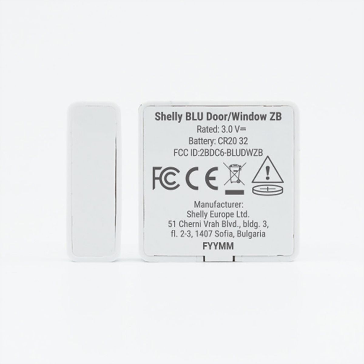 Shelly Tür & Fenstersensor BLU, Zigbee, weiss