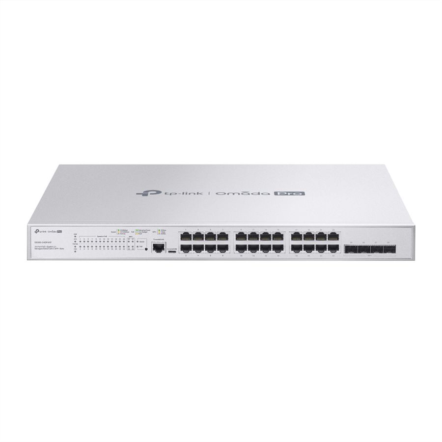 TP-Link Campus Switch S5500-24GP4XF, 24x1G PoE L2+ 4xSFP+ Switch