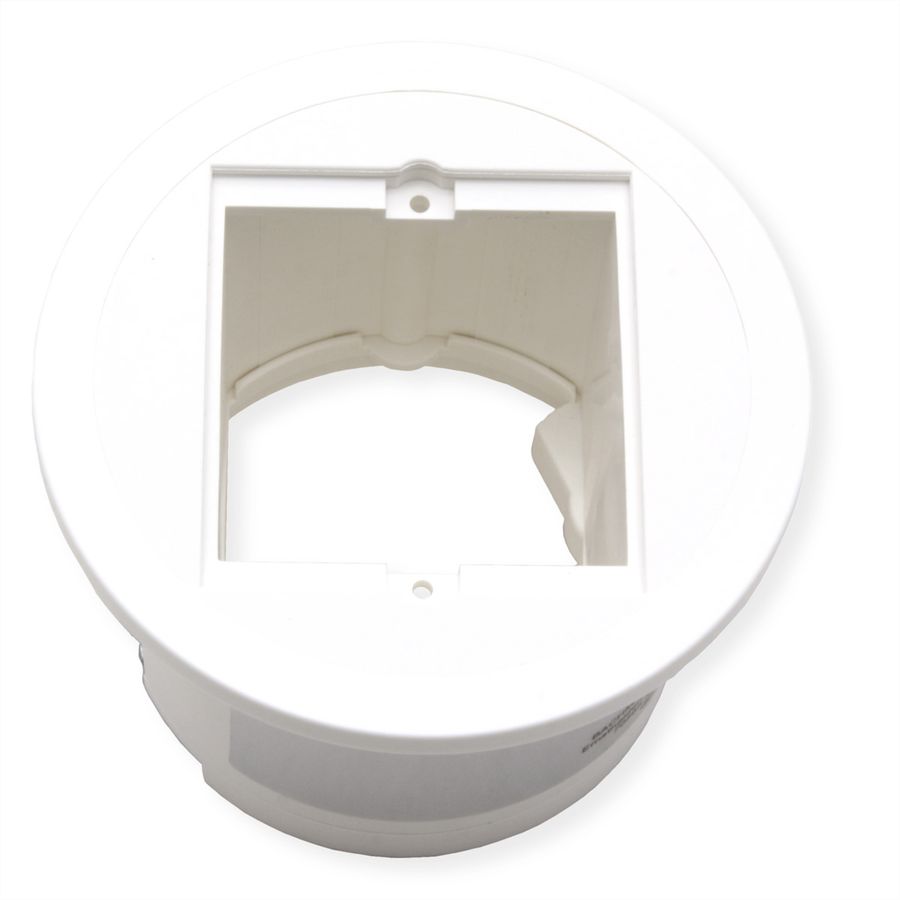BACHMANN PIX 1xCM RAL9010 Anneau décoratif aspect inox