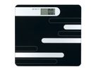 Melissa Personenwaage 16690073, schwarz mit silber, 180 kg