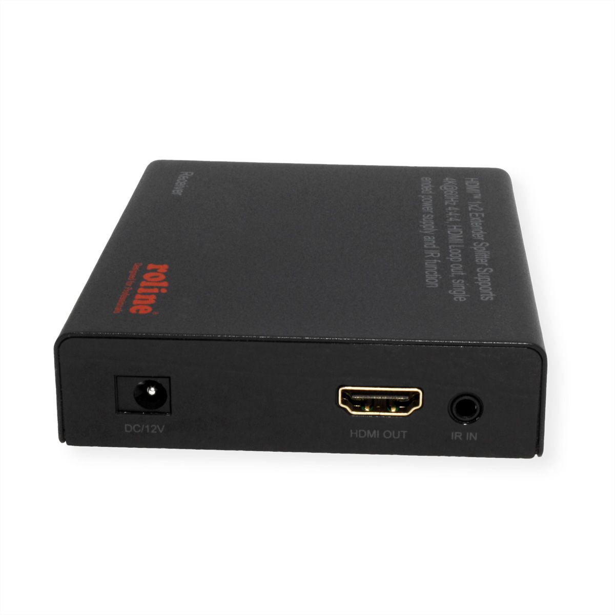 ROLINE HDMI Extender und Splitter, 1x2, über Cat.6A, 70m, 4K60Hz