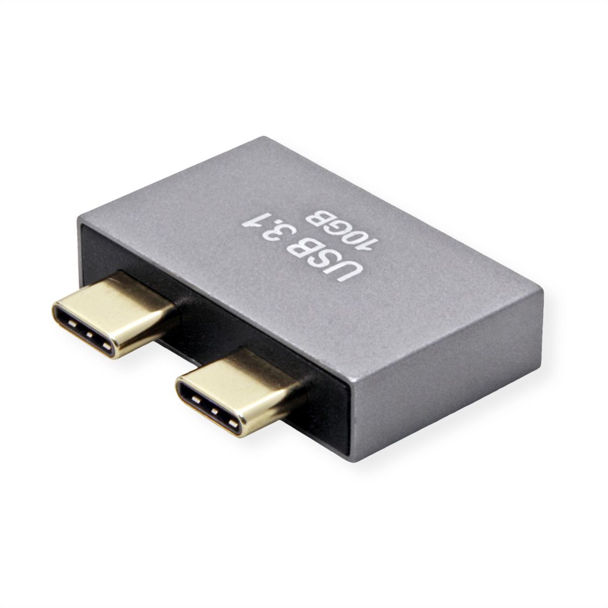 ROLINE Adaptateur USB 3.2 Gen 2, 2x USB Type C - 2x USB Type A,  M/F, argent
