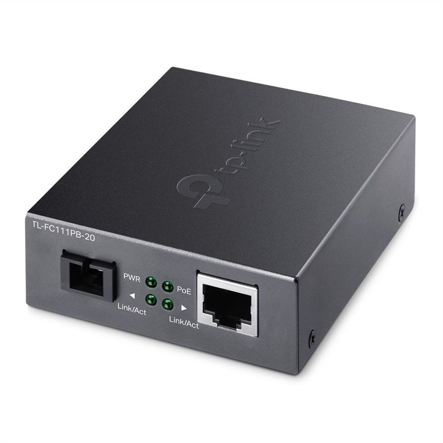 TP-Link FC111PB-20 Media Converter , PoE Budget, With 1-Port PoE