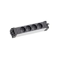 BACHMANN STEP ALU 4xUTE 35° GST18, Prise CEE 32A bleue, mesure