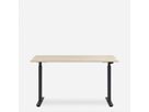 WRK21 Bureau Smart 100 x 60 cm, Hauteur réglable, Mandal érable / Noir