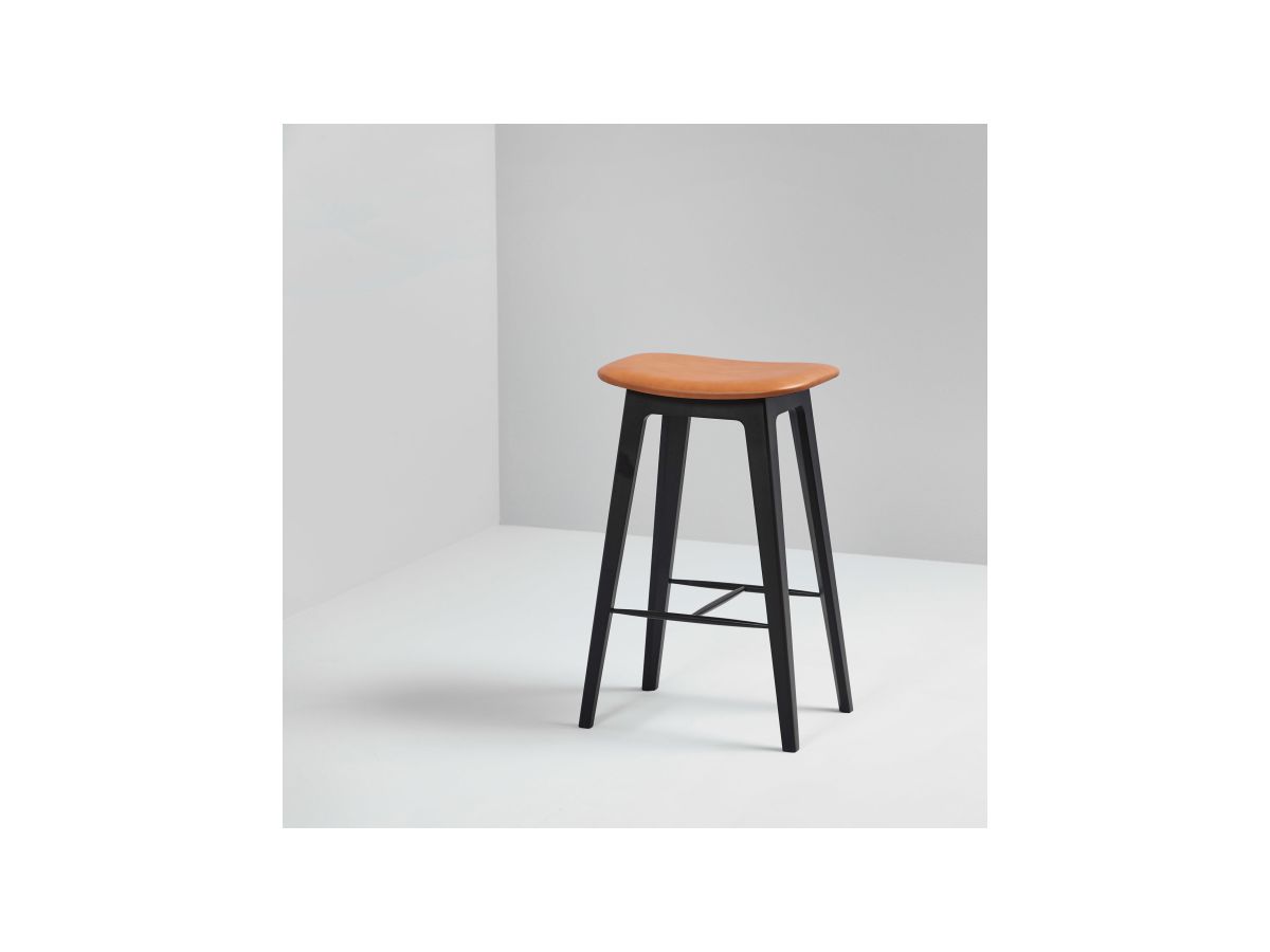 Sackit Barhocker Nordic Ultra Brandy 73cm, Leder, Black Bleech Holz, 8593203