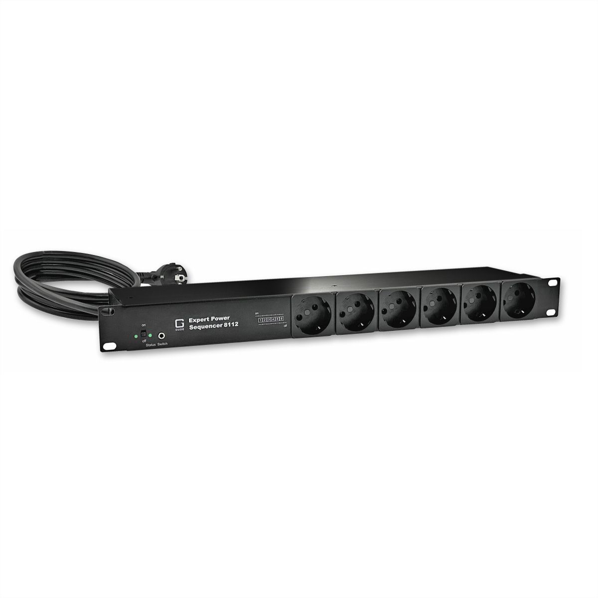 GUDE 8112-4 Expert Power Sequenzer 6x Schutzkontakt mit Überspannungsschutz und Netzfilter