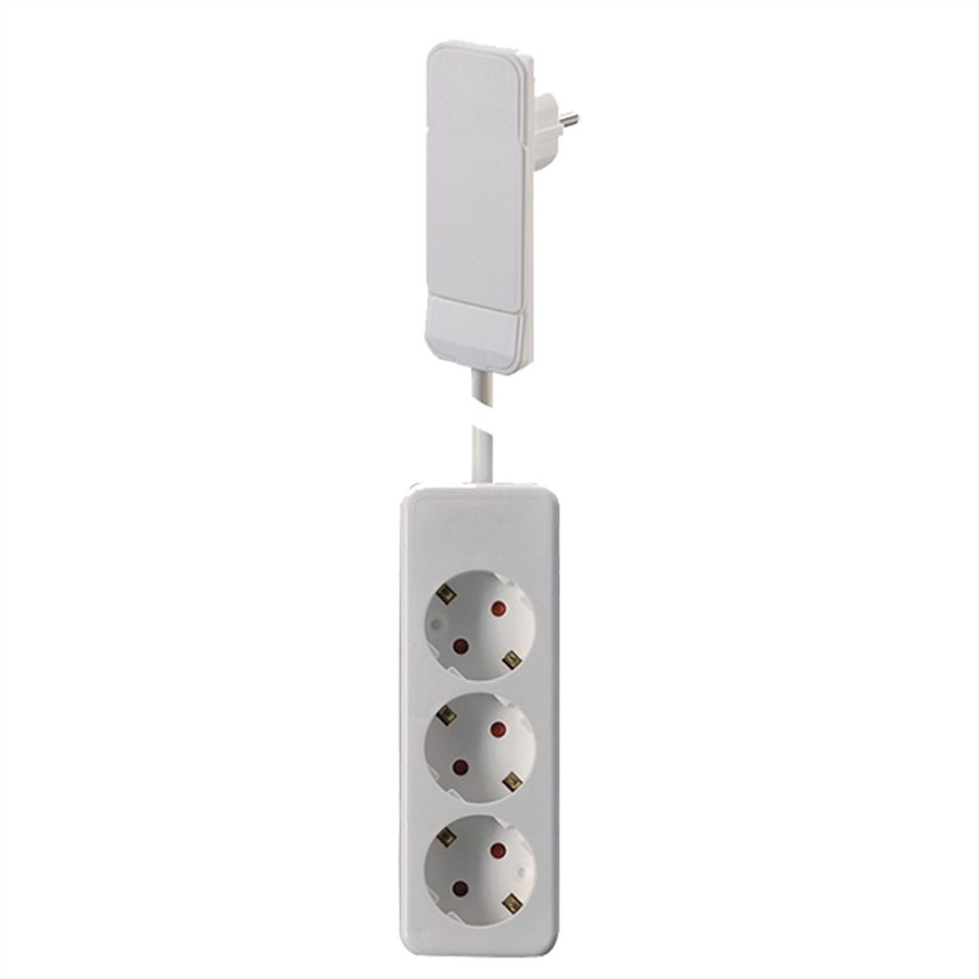 BACHMANN Connecteur plat CEE7/7 blanc, ALLEMAND