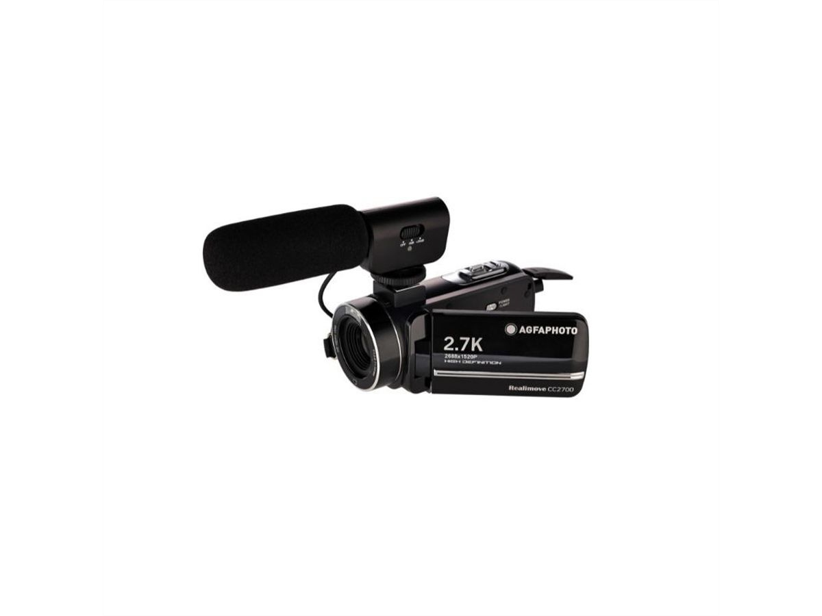 Agfa Realimove CC2700 Camcorder 2.7K, Black