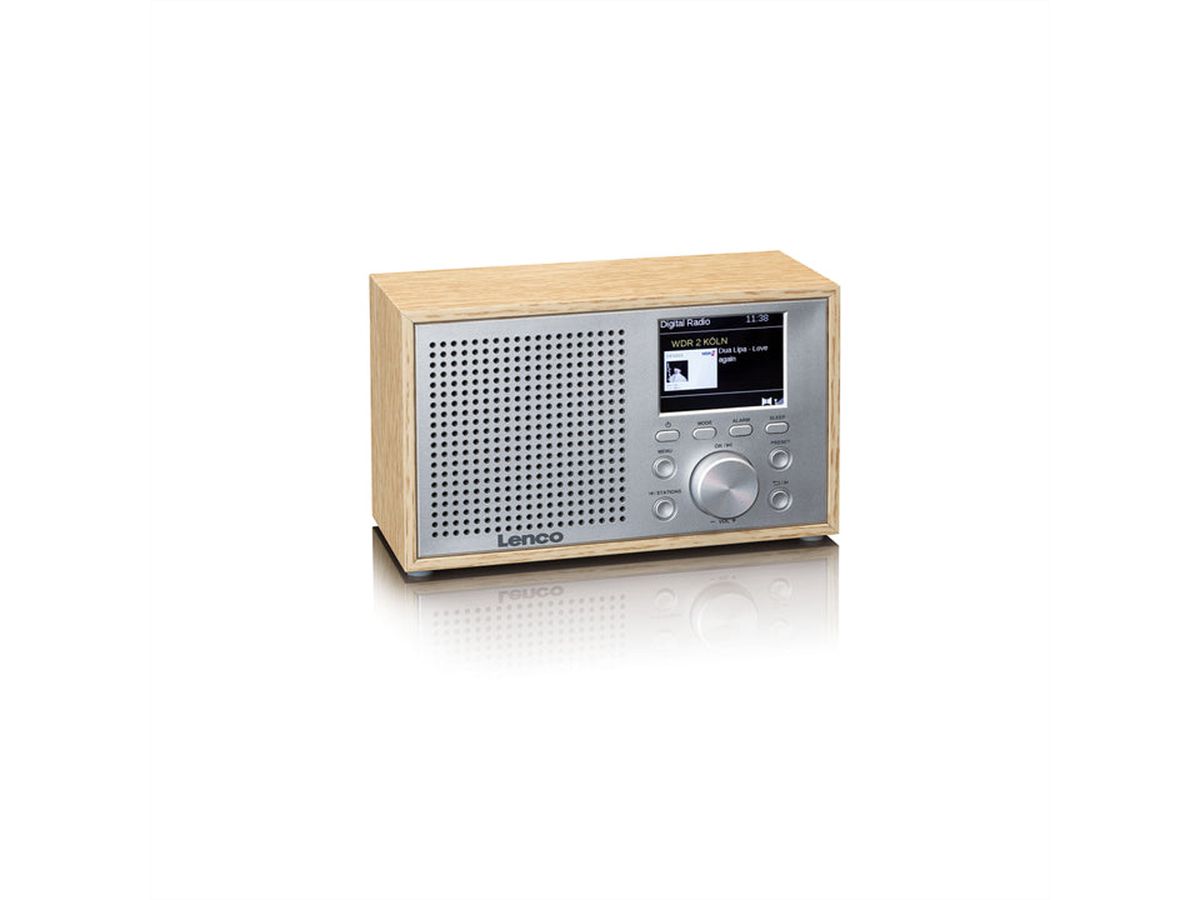 Lenco Radio DAB+ DAR-017WD couleur bois, FM, BT