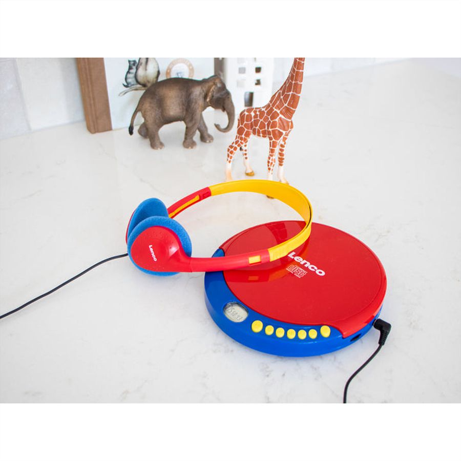 Lenco Lecteur CD pour enfants CD-021KIDS, avec batterie rechargeable