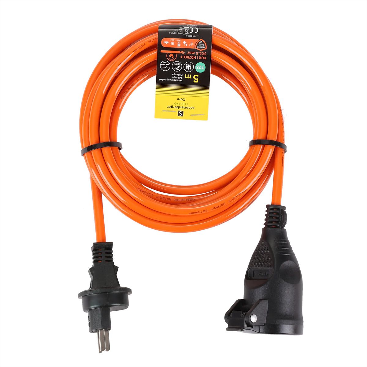Verlängerungskabel T13 IP55 , 5m EPR-PUR H07BQ-F 3G1.5mm2