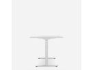WRK21 Bureau Smart 160 x 80 cm, Hauteur réglable, Blanc uni / Blanc