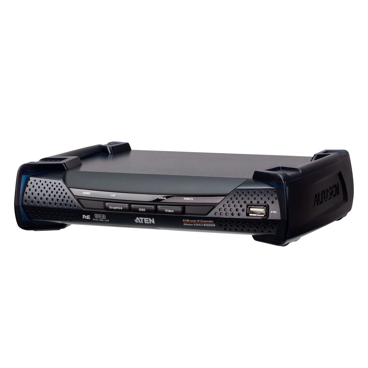 ATEN KE6922R Récepteur KVM 2K DVI-D Dual Link sur IP avec double SFP et PoE