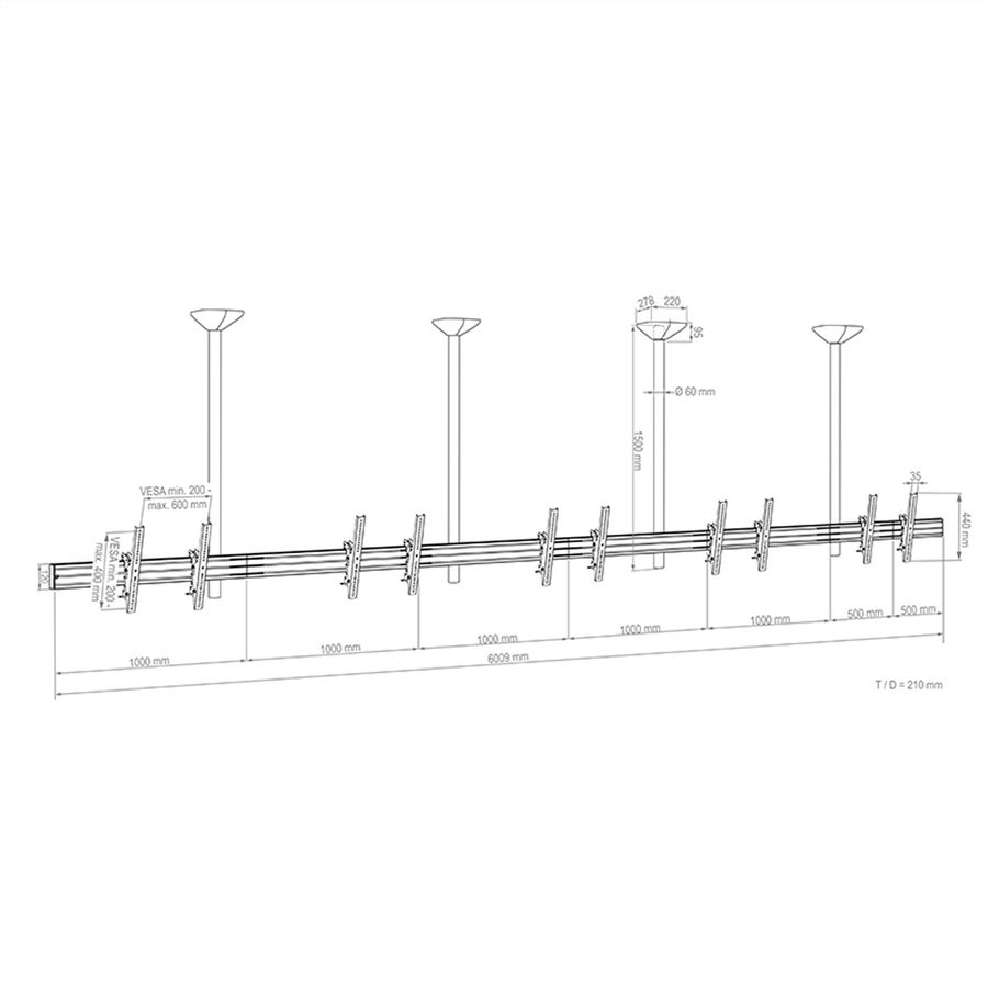 Hagor Support plafond CPS D5L 46-65