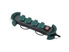 BACHMANN HOOK Outdoor 4x contact de protection, 16A/400V, 4 m