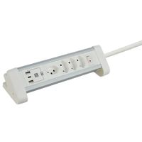 Schönenberger Prise multiple de table, 4xT13, 1x USB-C / 2x USB-A max. 3.4A